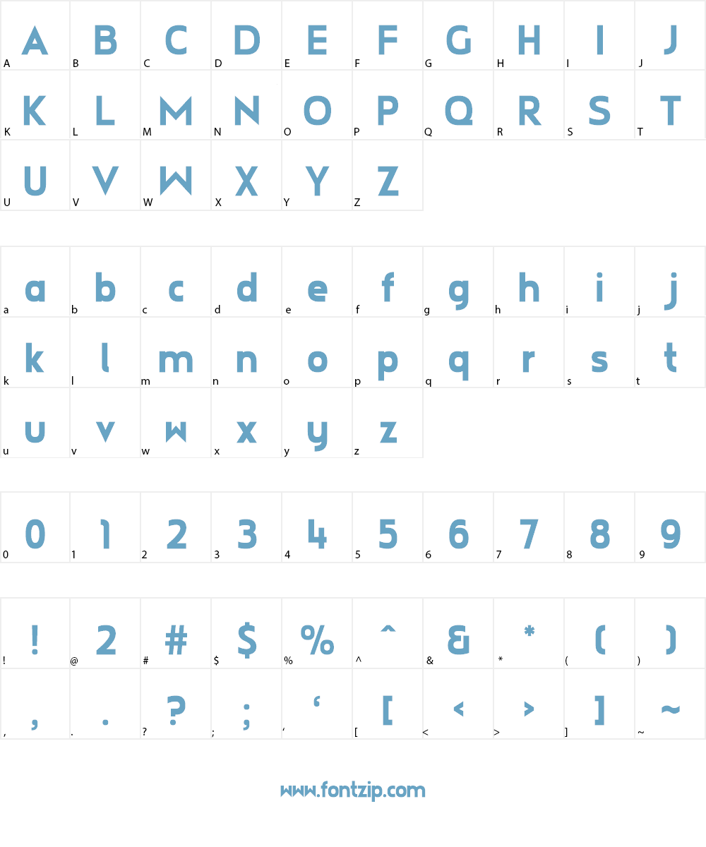 TWO Headline Font Character